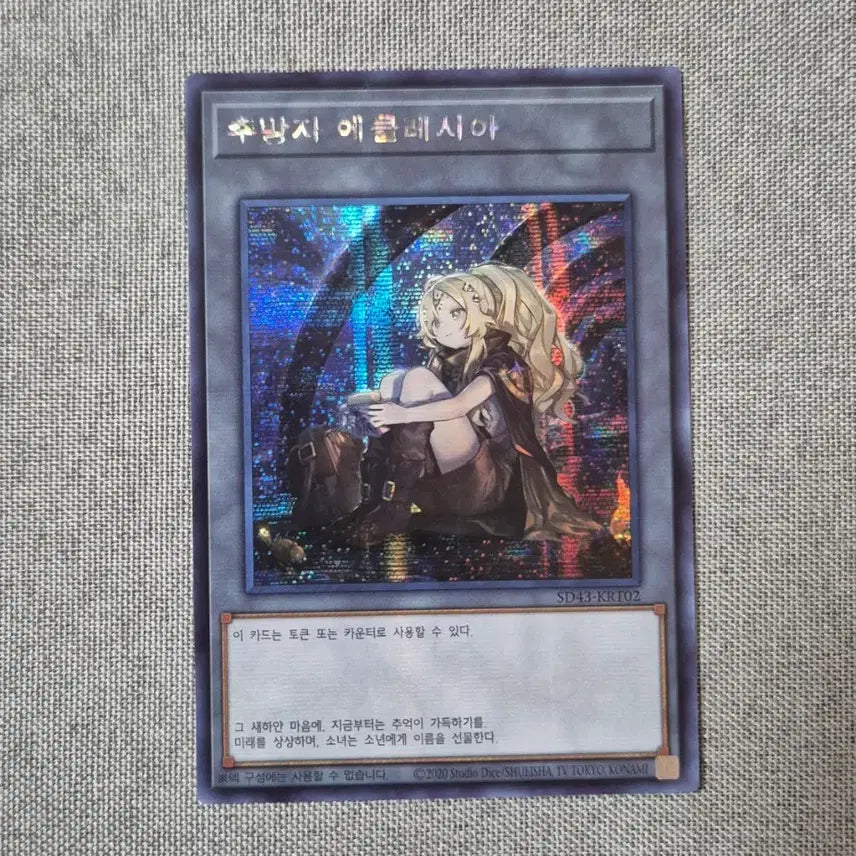 [BUNJANG] Yu-Gi-Oh! Ecclesia Secret Rare Token / 유희왕 추방자 에클레시아 시크sec 토큰