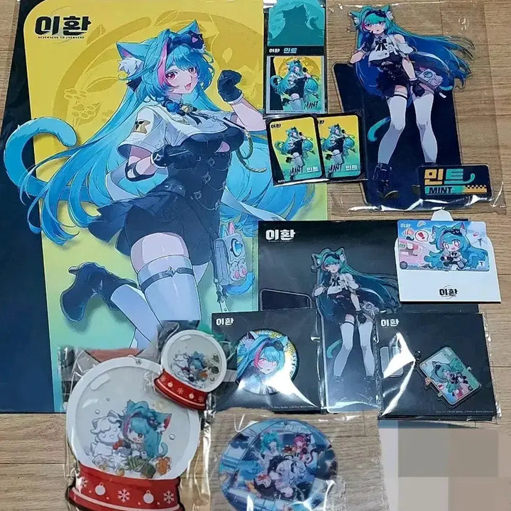 [BUNJANG] Lee Hwan Mint Full Set Acrylic Photocard Can Badge Keyring Tmoney Postcard Goods / 이환 민트 풀세트 아크릴 포카 캔뱃지 키링 티머니 엽서 굿즈 홍대 팝업