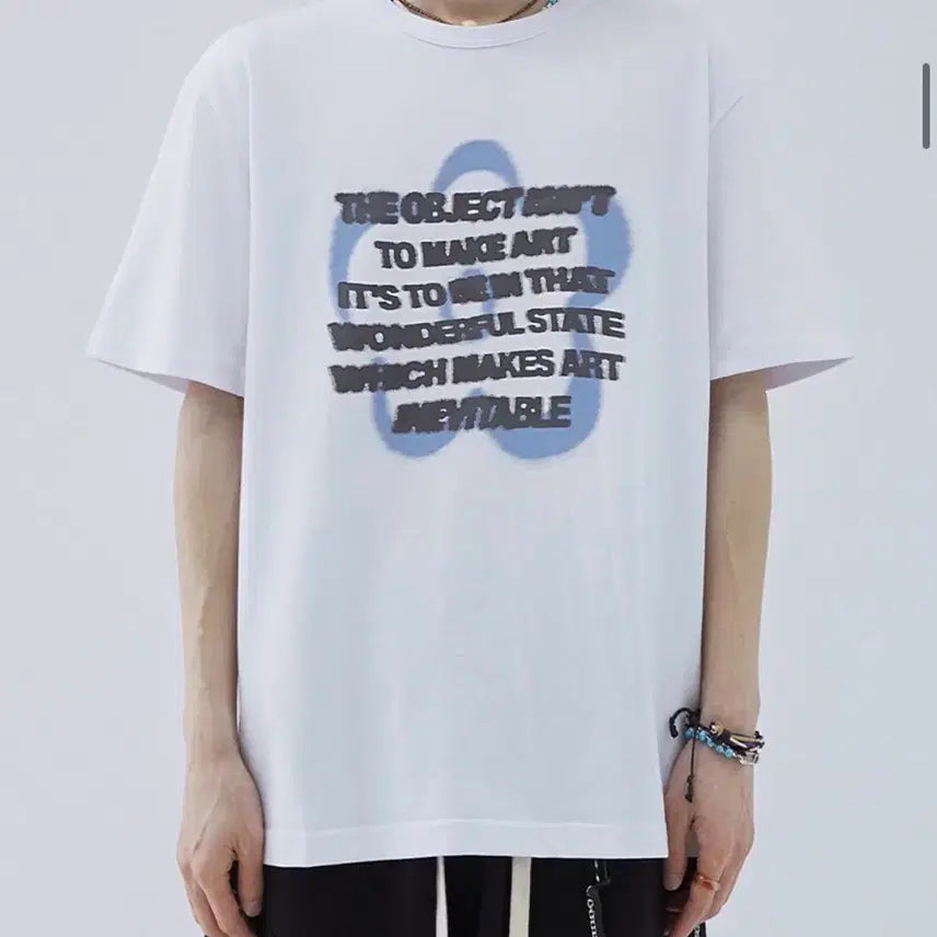 [BUNJANG] Mim The Wardrobe Blur Flower T-Shirt / 밈더워드로브 블러 플라워 티셔츠