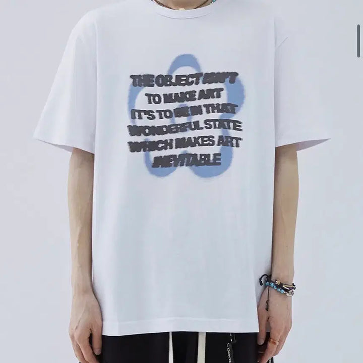 [BUNJANG] Mim The Wardrobe Blur Flower T-Shirt / 밈더워드로브 블러 플라워 티셔츠