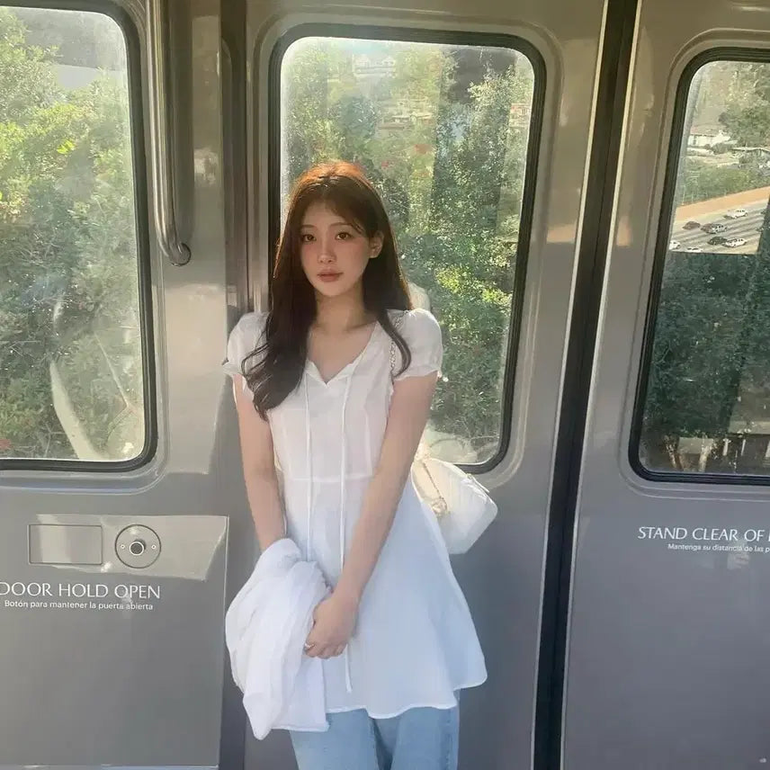 [BUNJANG] Ondemin Puff Mini Dress (New) / 온드민 퍼프 미니원피스 (새상품) 바로배송가능