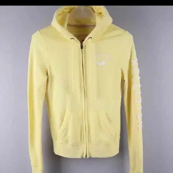 [BUNJANG] Hollister Yellow Logo Hoodie Zip-Up S / 홀리스터 옐로우 후드집업 S