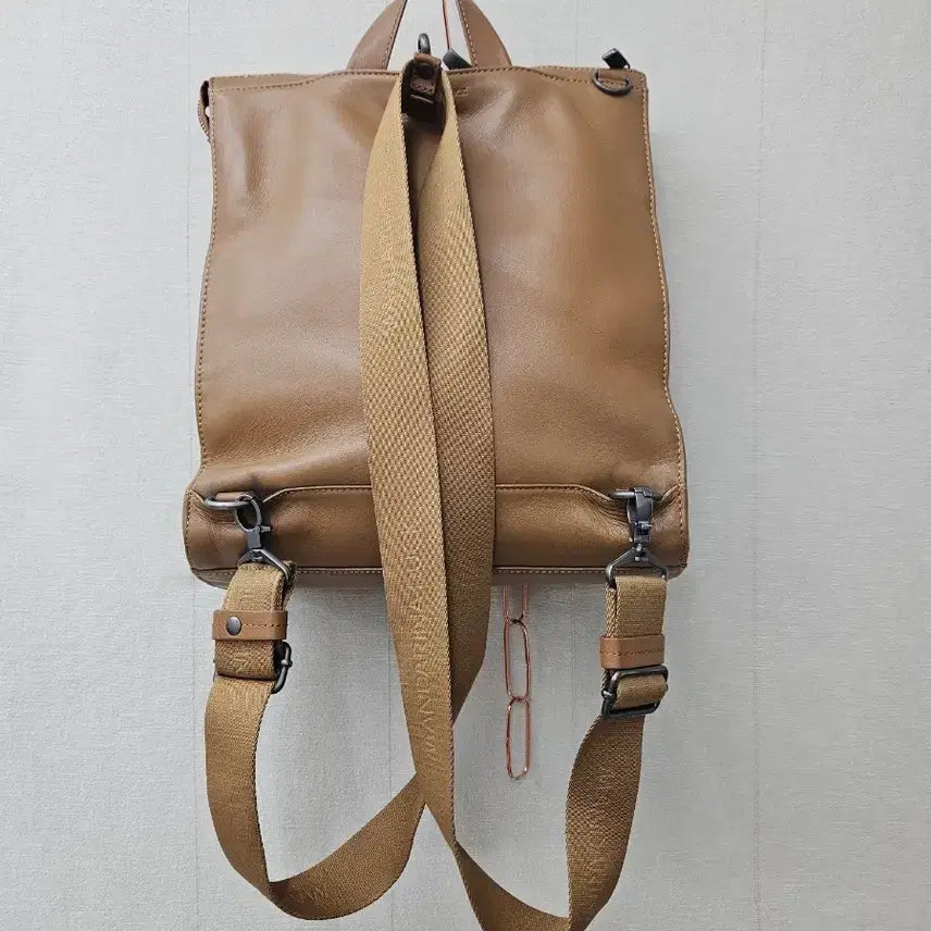 [BUNJANG] Mandarin Duck Leather Backpack / 만다리나덕  가죽백팩