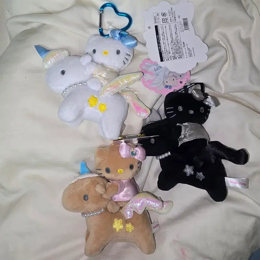 [BUNJANG] Hello Kitty Unicorn Plush Keychain Set / 헬로키티 유니콘 인형 키링 세트