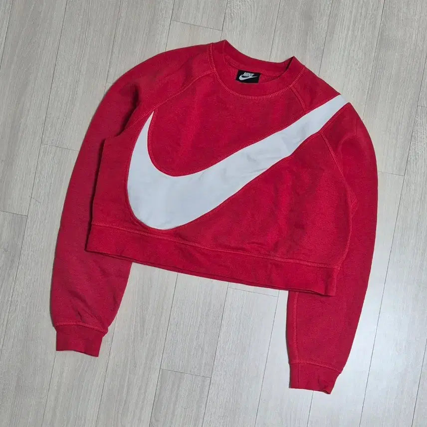 [BUNJANG] Nike Big Swoosh Crop Sweatshirt / [여S] 나이키 빅스우시 크롭 맨투맨