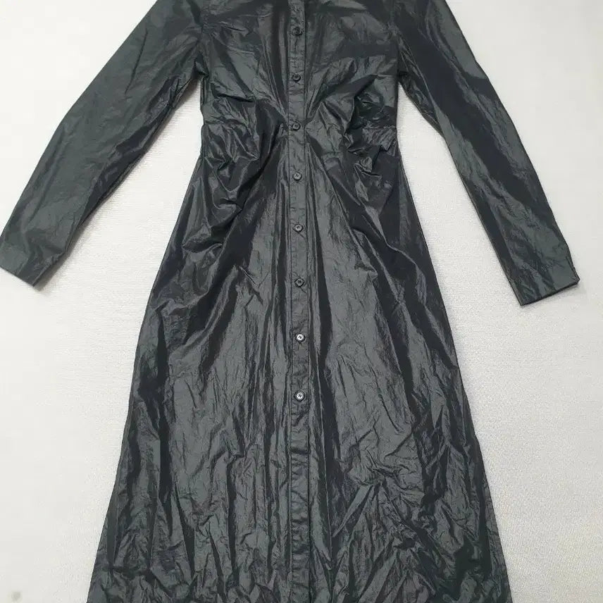 [BUNJANG] Matinkim Black Long Shirt Dress 55 / 마땡킴 블랙 롱 셔츠 원피스 55 여성85