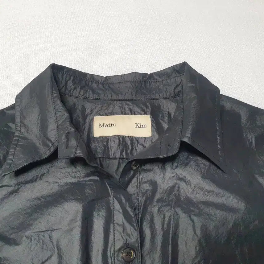 [BUNJANG] Matinkim Black Long Shirt Dress 55 / 마땡킴 블랙 롱 셔츠 원피스 55 여성85