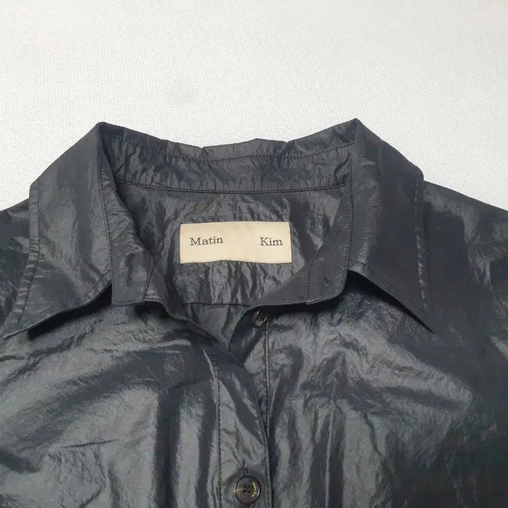 [BUNJANG] Matinkim Black Long Shirt Dress 55 / 마땡킴 블랙 롱 셔츠 원피스 55 여성85