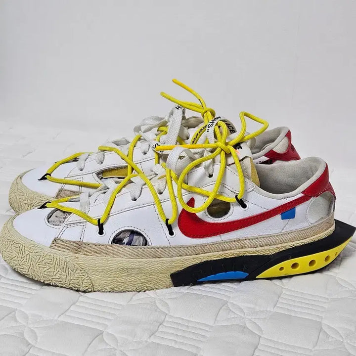 [BUNJANG] Nike x Off-White Blazer Low White Red / 나이키 x 오프화이트 블레이저 로우 흰빨