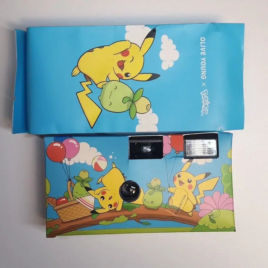 [SOLD OUT] 올리브영 포켓몬 콜라보 필름카메라(피카츄&amp;미니브)