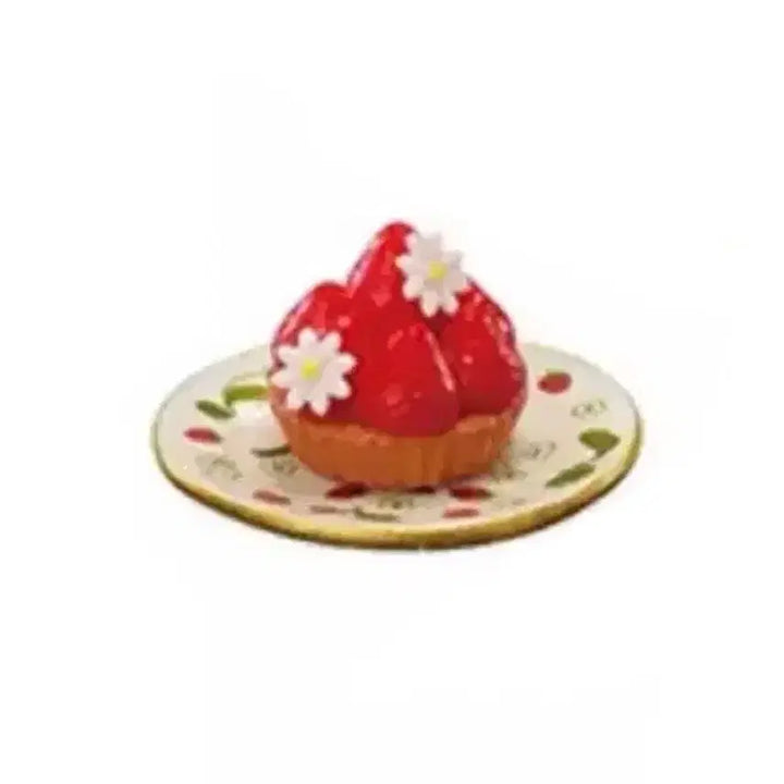 [BUNJANG] Re-Ment Strawberry Pie and Plate Miniature Food Toy / 리멘트 딸기파이와 딸기 접시 낱개 식완