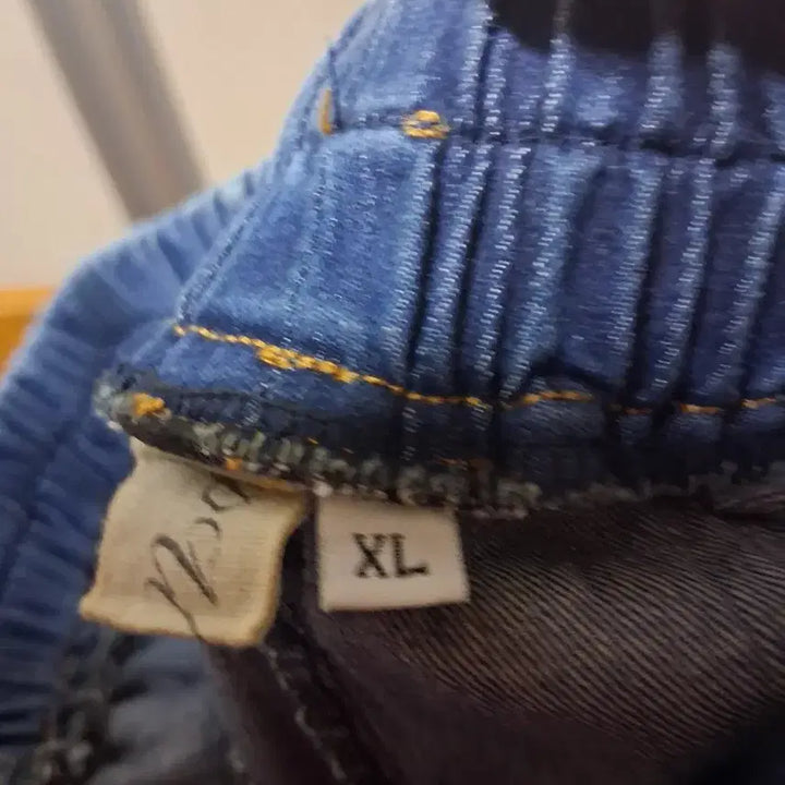 [BUNJANG] Denim 7-Part Sleeve Pants / 새상품:디자인 데님 7부 바지디테일 입체입니다