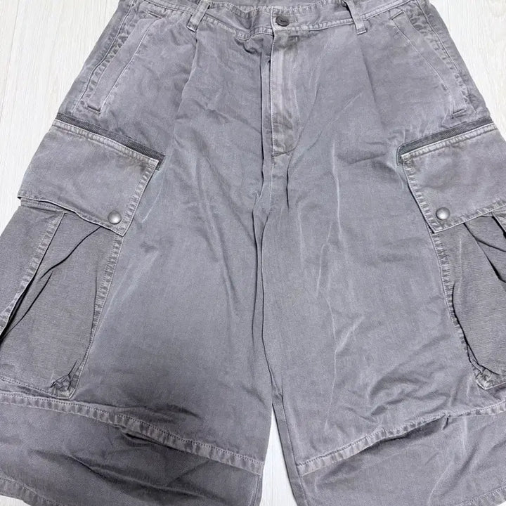[BUNJANG] Bellie Road Trip Cargo Bermuda Pants Dyed Brown / 벨리에 로드 트립 카고 버뮤다 팬츠