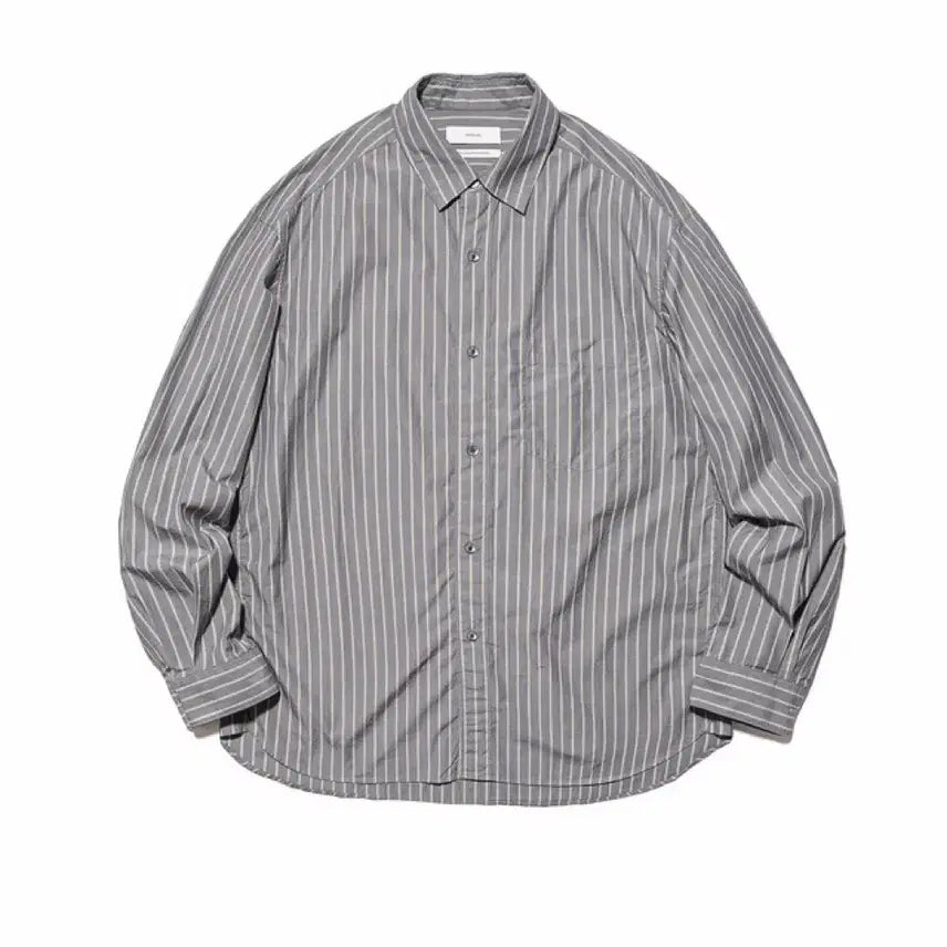 [BUNJANG] Our selves 25FW High Density Relaxed Stripe Shirt / 아워셀브스 25fw 하이 덴시티 릴랙스드 스트라이프 셔츠 1