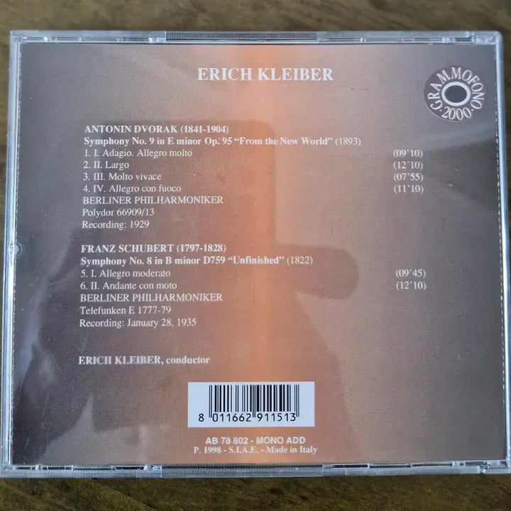[BUNJANG] Erich Kleiber Conducts Dvořák / Schubert Symphonies / CD 에리히 클라이버 드보르자크/슈베르트 교향곡