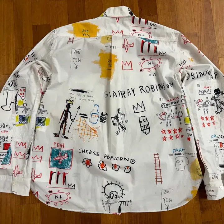 [BUNJANG] Junya Watanabe x Basquiat All Over Print Shirt XL / (XL) 준야 와타나베 바스키아 셔츠 준신품