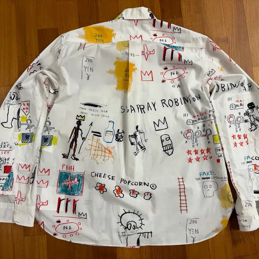 [BUNJANG] Junya Watanabe x Basquiat All Over Print Shirt XL / (XL) 준야 와타나베 바스키아 셔츠 준신품