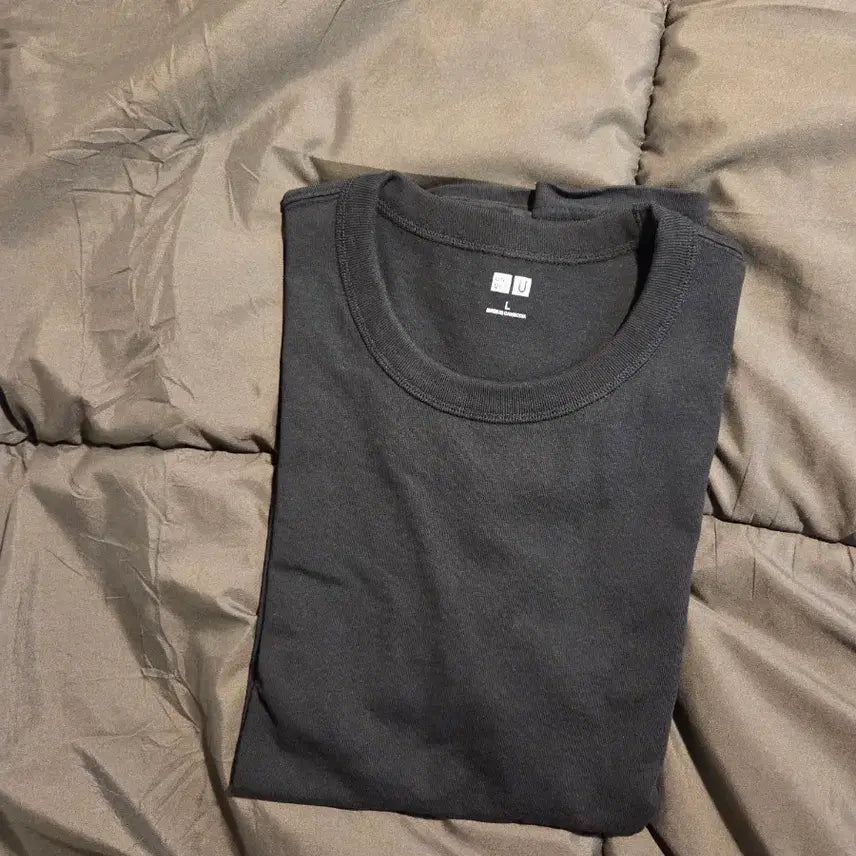 [SOLD OUT] 유니클로 크루넥 티 블랙 L