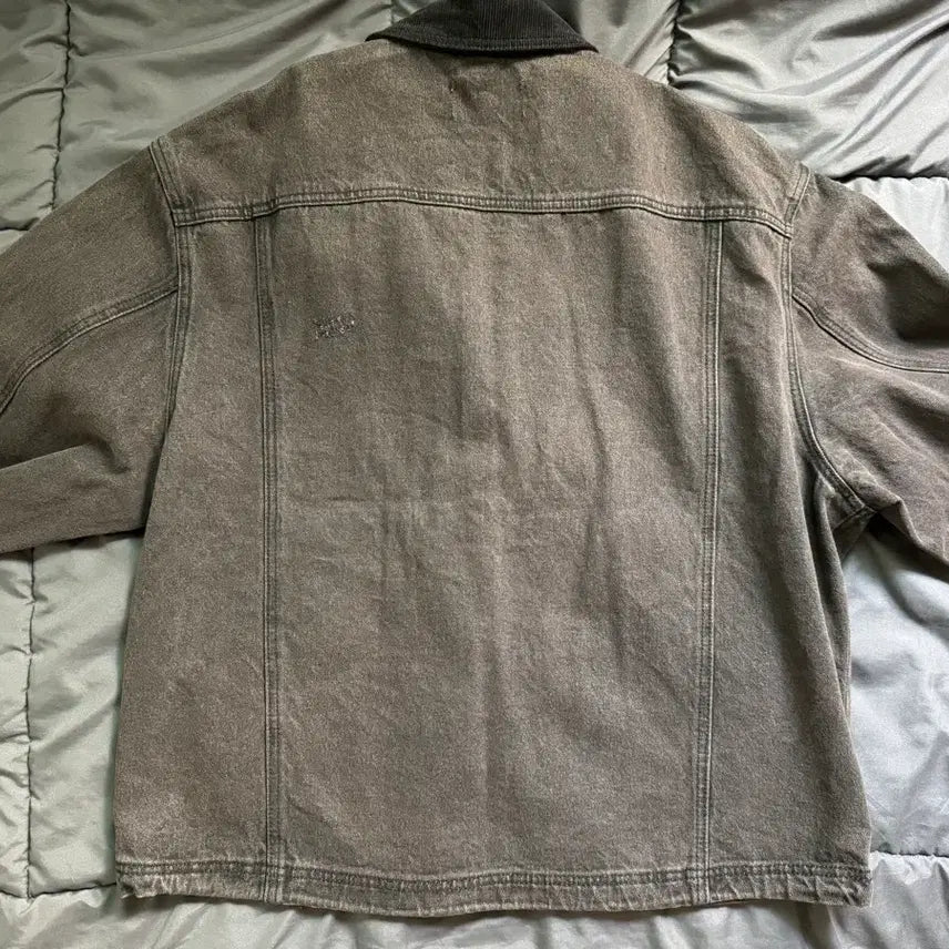 [BUNJANG] Kimuer Vintage Patch Pocket Denim Work Jacket - Brown / 빈티지 패치 포켓 데님 워크 자켓_브라운