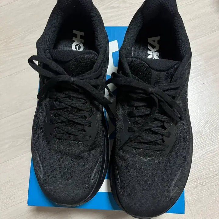 [BUNJANG] Hoka Clifton 10 Wide Black 255 / 호카 클리프톤 10 블랙 와이드 255