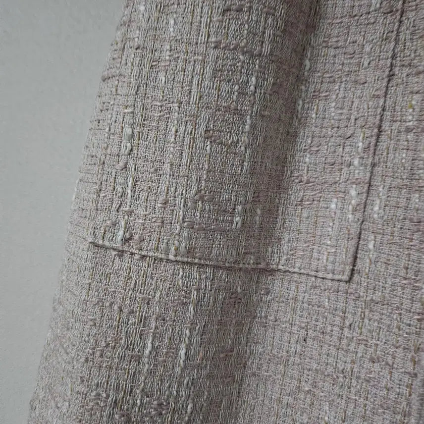 [BUNJANG] Lazy Corner Tweed Dress Puff Sleeve / 레이지코너 트위드 원피스