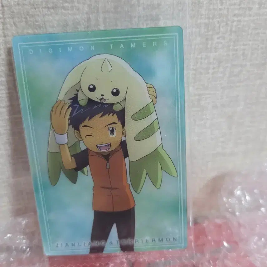 [BUNJANG] Digimon Wafer Card Kwak Sol-ryong &amp; Terriermon (No. 15) / 디지몬 웨하스 카드 곽소룡&amp;테리어몬 (no.15)