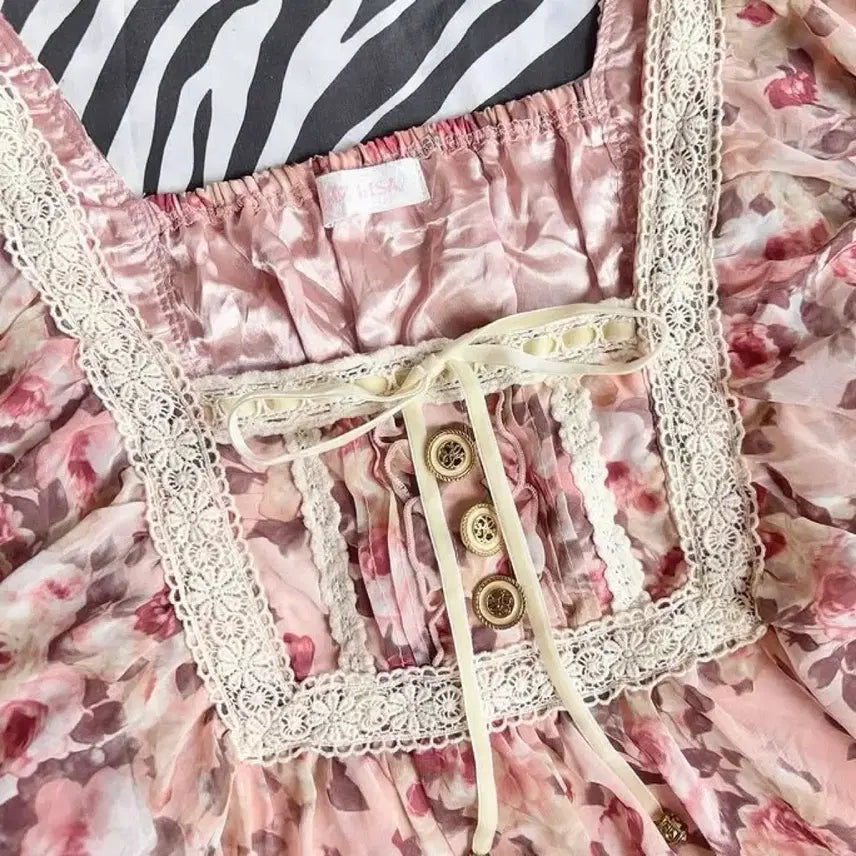 [BUNJANG] LIZLISA Classic Pink Himeji Style Tunic Blouse Culottes Argyle Knit / 고전 리즈리사 핑크 히메카지 튜닉 블라우스 큐롯 아가일니트 딸기초코