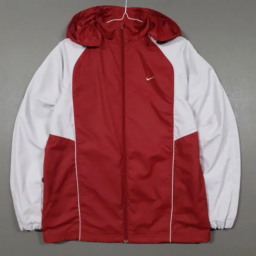 [BUNJANG] Nike 00s Old School Swoosh Windbreaker Hooded Jacket Climaproof / M) 나이키 00s 올드스쿨 스우시 바람막이 바람막이 후드 자켓 클리마핏