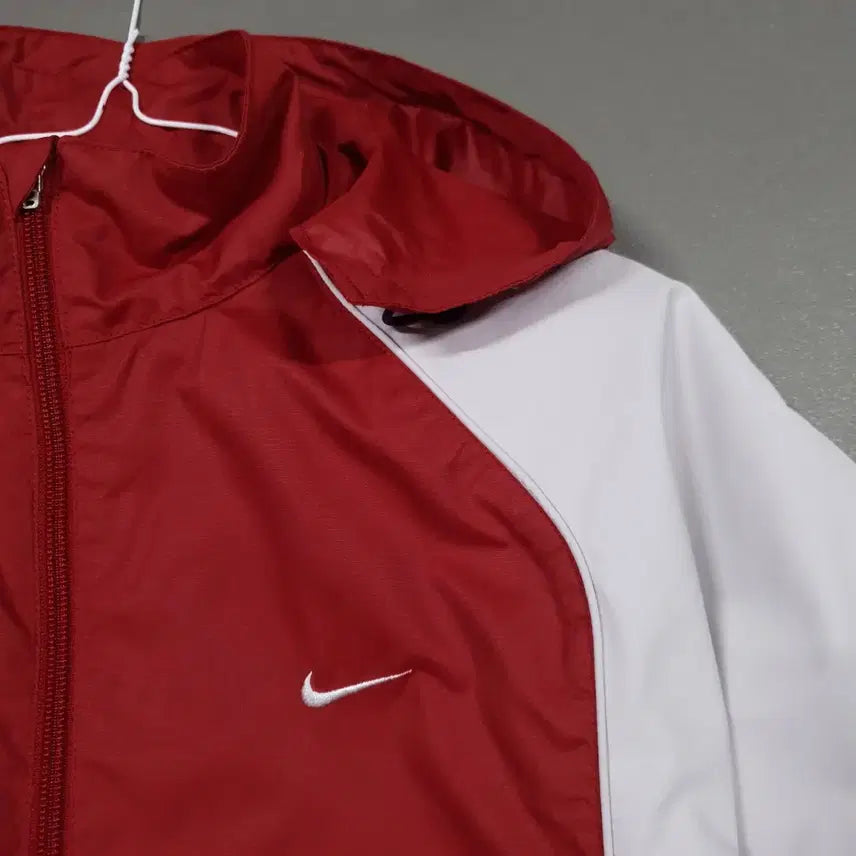 [BUNJANG] Nike 00s Old School Swoosh Windbreaker Hooded Jacket Climaproof / M) 나이키 00s 올드스쿨 스우시 바람막이 바람막이 후드 자켓 클리마핏