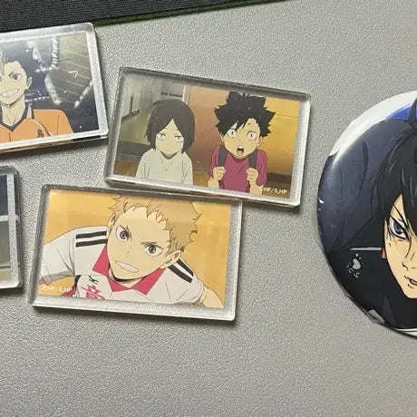 [BUNJANG] Daiso Haikyu!! Can Badge &amp; Acrylic Block Set / 다이소 하이큐 캔뱃지,아크릴블럭