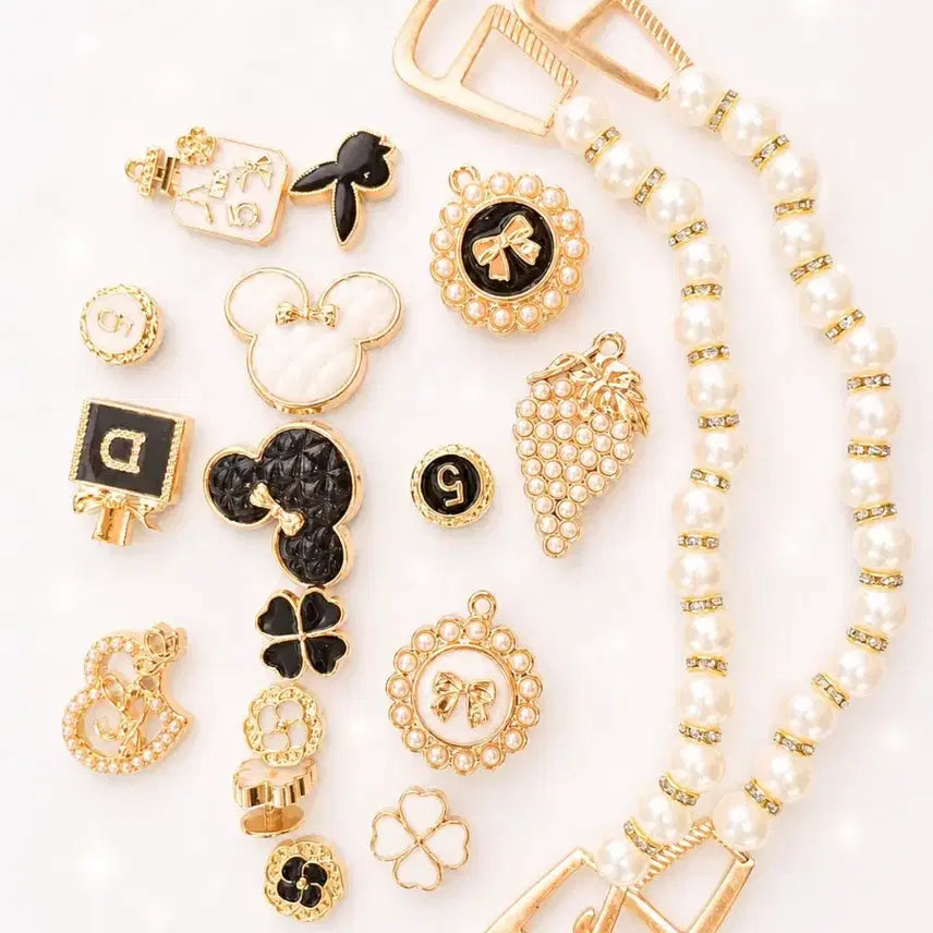 [BUNJANG] Pearl Charms Set (2 Styles, 2-Piece) / 2가지스타일1+1세트판매