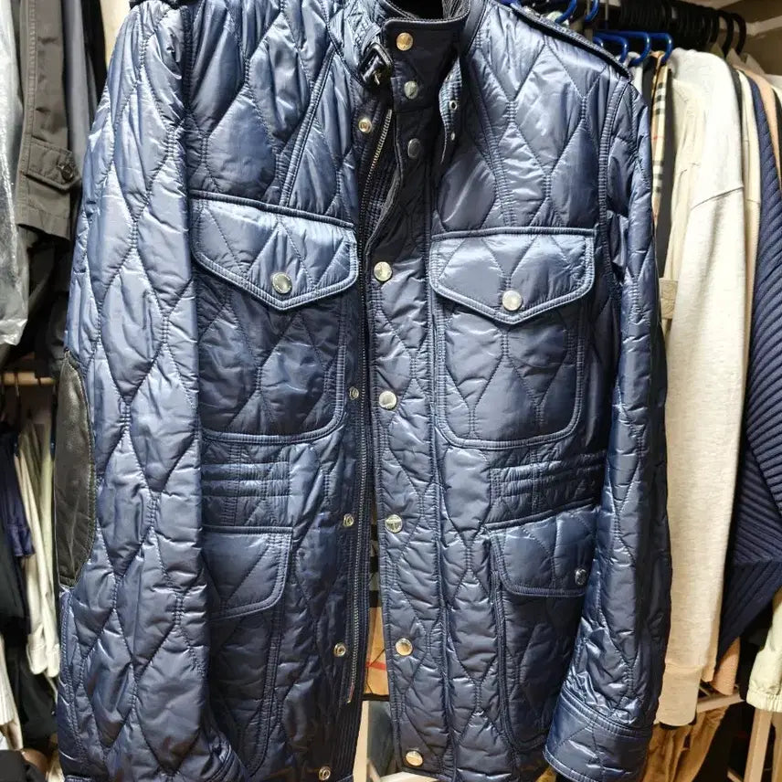 [BUNJANG] Burberry Gerington Quilted Jacket Navy L / 버버리 게링턴 퀄팅 자켓