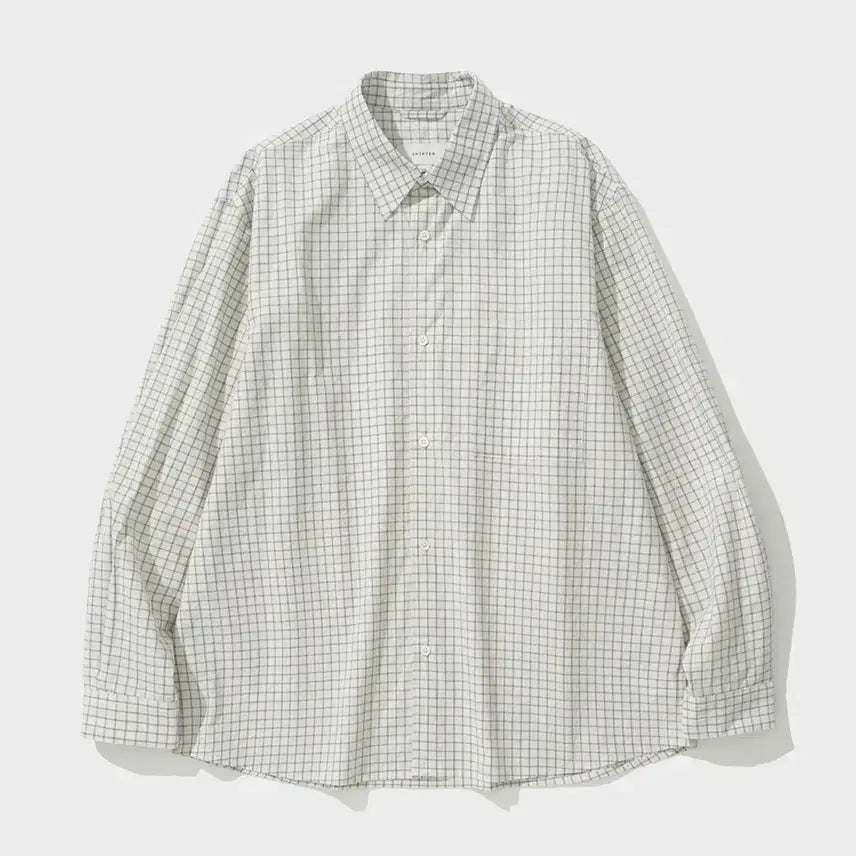 [BUNJANG] Shutter Nabona Shirt V2 Ivory Check M / 셔터 25ss 나보나 셔츠 v2 아이보리 체크 M사이즈