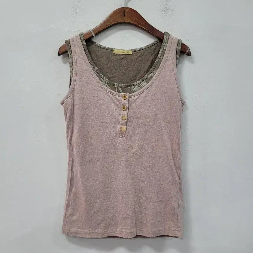 [SOLD OUT] angel nap  핑크레이어드 나시 슬리브리스