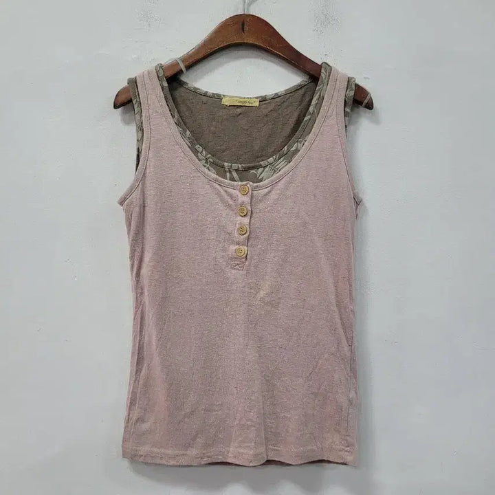 [SOLD OUT] angel nap  핑크레이어드 나시 슬리브리스