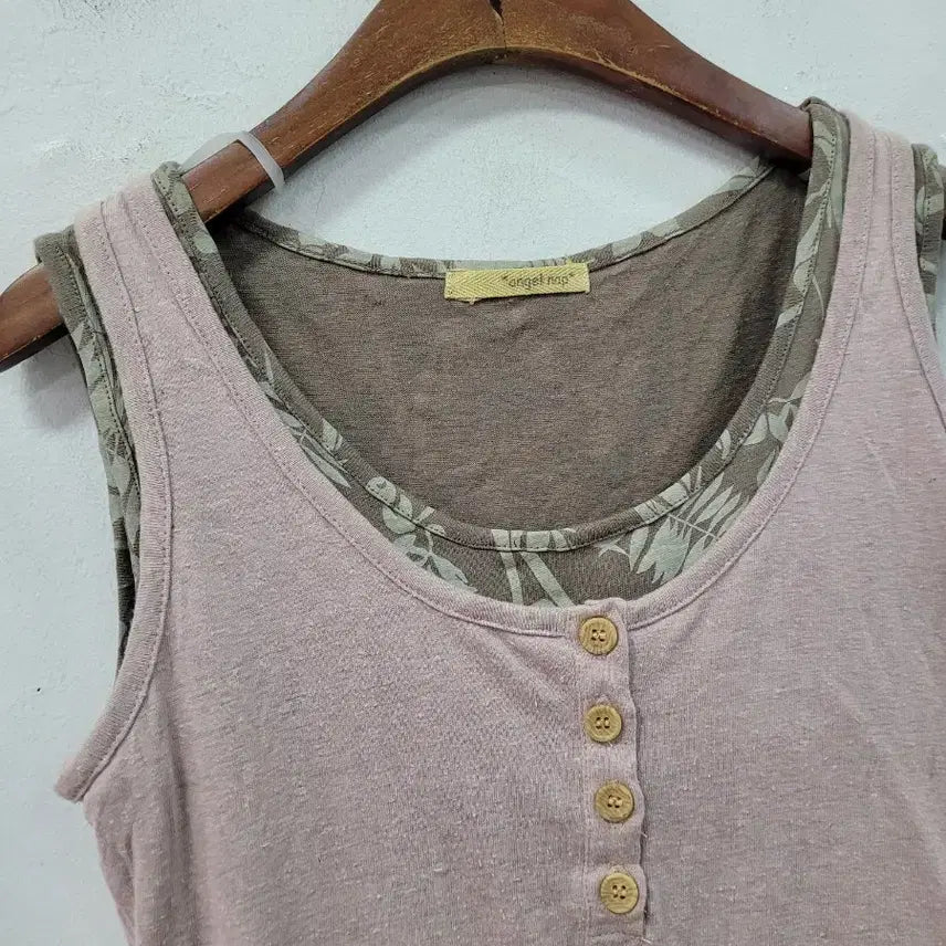 [SOLD OUT] angel nap  핑크레이어드 나시 슬리브리스