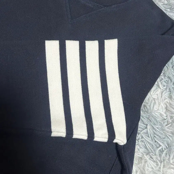 [BUNJANG] Thom Browne Striped Armband Sweatshirt Navy / 톰브라운 사선완장 맨투맨 네이비