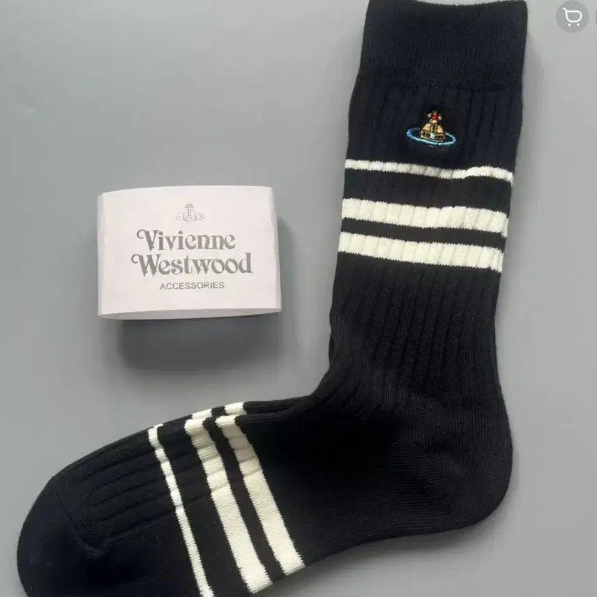 [BUNJANG] Vivienne Westwood Stripe Socks 4-Pair Set / 비비안웨스트우드 스트라이프 양말 4종세트