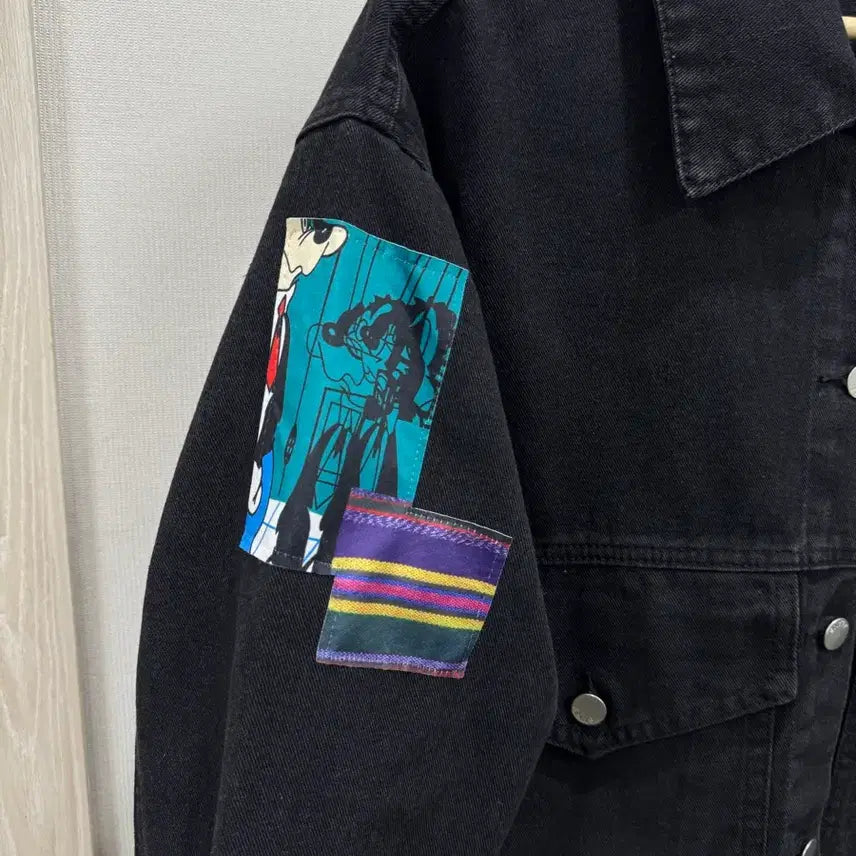 [BUNJANG] MASONPRINCE Patchwork Denim Jacket Oversized / MASONPRINCE 패치워크 데님 자켓 오버핏 프리