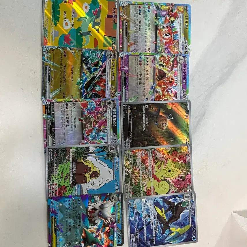 [BUNJANG] Pokemon Card Meowth ex SAR + 10 Other Cards Bundle Set / 포켓몬 카드 냐옹 ex sar + 그외 10종 일괄