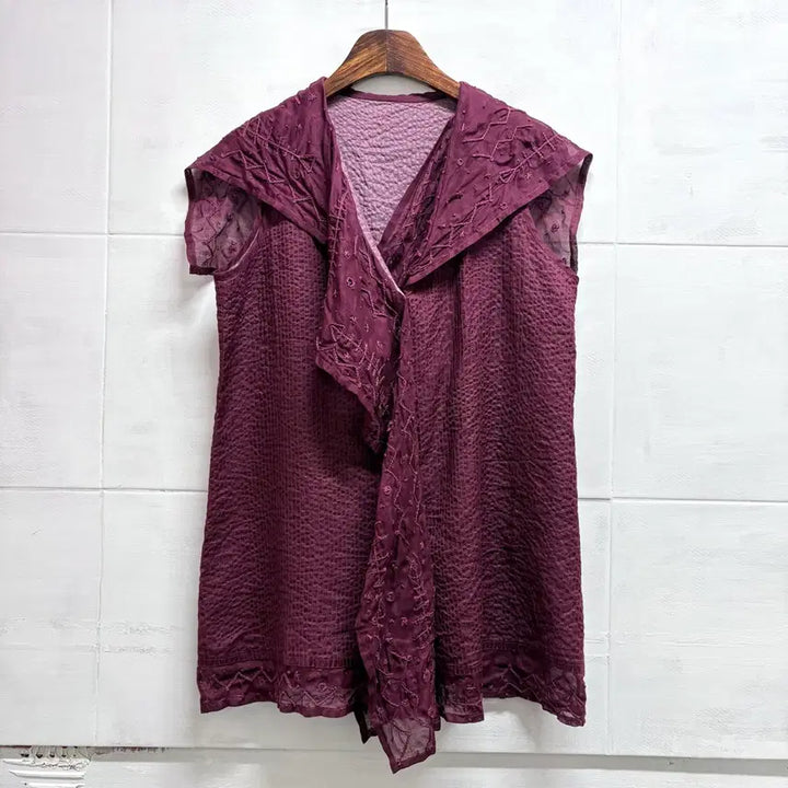 [BUNJANG] Tsumori Chisato Embroidered Fairy Blouse Vest / TSUMORI CHISATO 자수 페어리 블라우스 베스트 M JPN