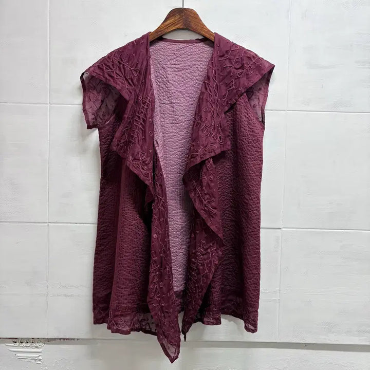 [BUNJANG] Tsumori Chisato Embroidered Fairy Blouse Vest / TSUMORI CHISATO 자수 페어리 블라우스 베스트 M JPN