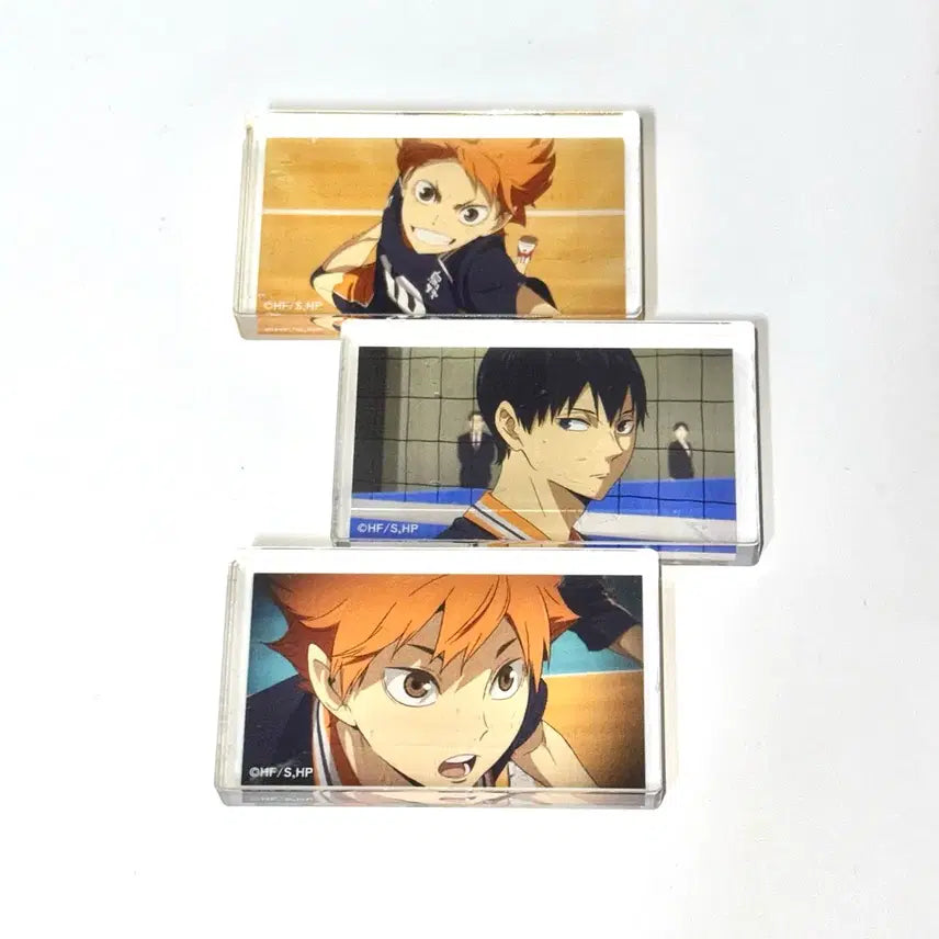 [BUNJANG] Daiso Haikyuu!! Acrylic Block Karasuno Hinata Shoyo Kageyama Tobio Tie-breaker Version / 다이소 하이큐 아크릴 블록 카라스노 히나타 쇼요 카게야마 토비오 쓰결전