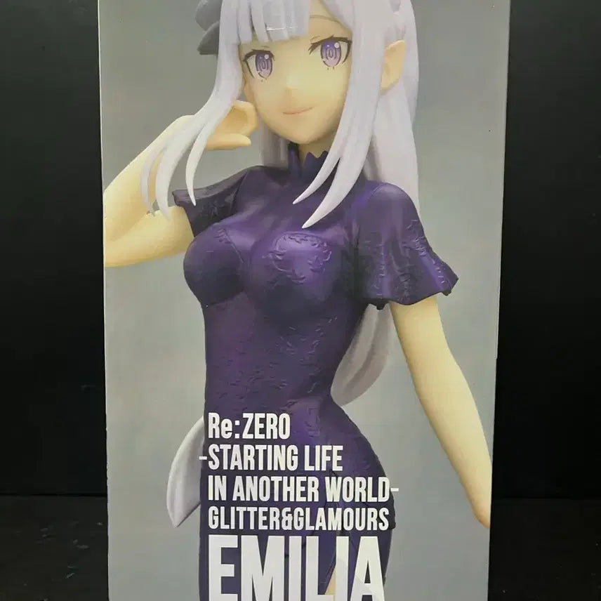 [BUNJANG] Re:Zero Emilia Glitter &amp; Glamours Figure (Sealed) / 미개봉 리제로부터 에밀리아 피규어 리제로 피규어