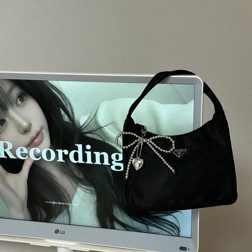 [BUNJANG] Prada Mini Hobo Bag Nylon Pocono Tote Bag / 프라다 미니 호보백 나일론 포코노 토트백 y2k