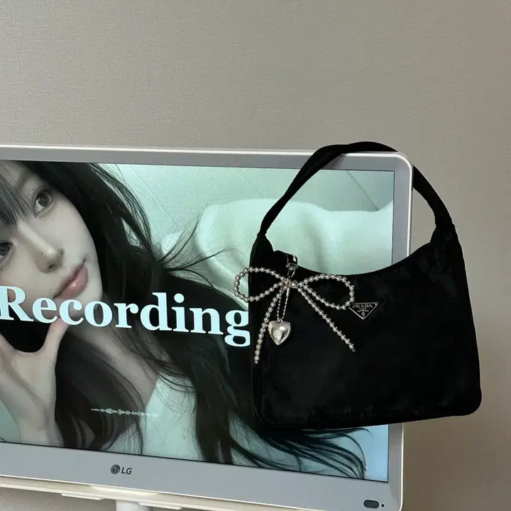[BUNJANG] Prada Mini Hobo Bag Nylon Pocono Tote Bag / 프라다 미니 호보백 나일론 포코노 토트백 y2k