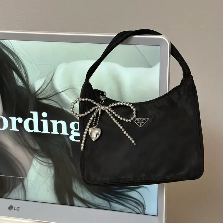 [BUNJANG] Prada Mini Hobo Bag Nylon Pocono Tote Bag / 프라다 미니 호보백 나일론 포코노 토트백 y2k