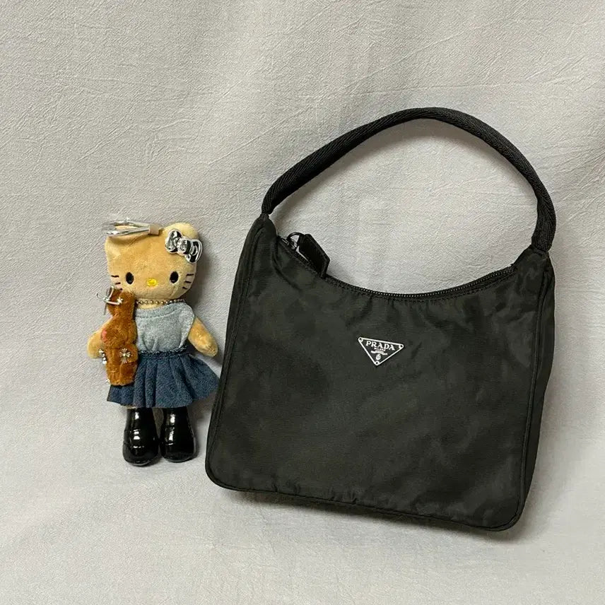 [BUNJANG] Prada Mini Hobo Bag Nylon Pocono Tote Bag / 프라다 미니 호보백 나일론 포코노 토트백 y2k