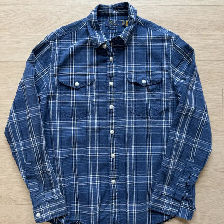 [BUNJANG] Polo Ralph Lauren Two-Pocket Linen Shirt L Size / [폴로 랄프로렌] 투포켓 린넨 셔츠 L 사이즈