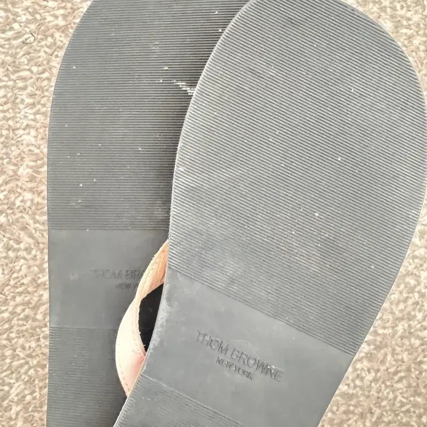 [BUNJANG] Thom Browne Vegetable Tanned Leather Flip-Flops / 톰브라운 쪼리 샌들